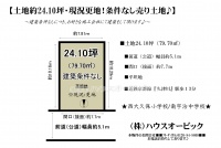 宇治市 大久保町平盛 土地（建築条件なし・土地24.10坪・更地）