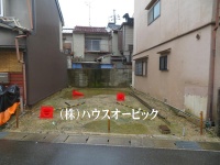 城陽市 枇杷庄島ノ宮 土地（建築条件なし・土地17.05坪・更地）