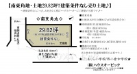 宇治市小倉町南堀池　土地（建築条件なし・東南角地・上物あり）